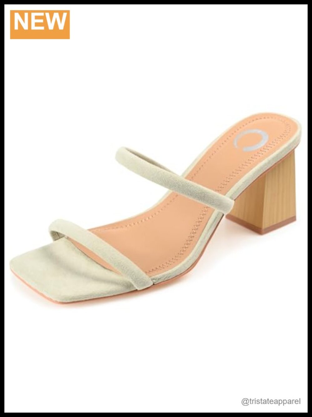 Comfort Foam Henrietta Block Heel Dress Sandals Slip On Multi Strap